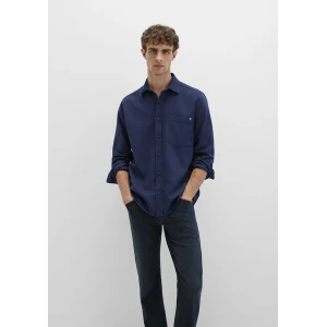 Mavi 0211775-91324 Çizgili Lacivert Gömlek