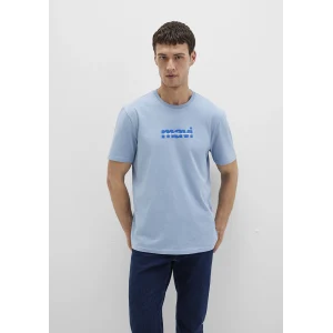 Mavi 0610943-70731 Mavi Logo Baskılı Mavi Tişört