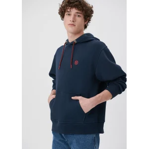 Mavi 065809-29743 Mavi Logo Nakışlı Kapüşonlu Lacivert Sweatshirt