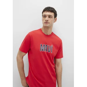 Mavi 066842-33099 Mavi Logo Baskılı Kırmızı Tişört