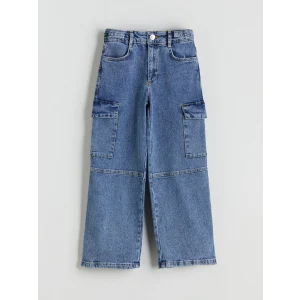 LCW Kids Mavi Wideleg Kız Çocuk Jean Pantolon