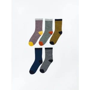 LCW Kids Karışık Desenli Erkek Çocuk Soket Çorap 5li