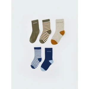 LCW baby Yeşil Erkek Bebek Soket Çorap 5li