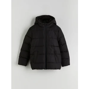 LCW Kids Siyah Kapüşonlu Erkek Çocuk Şişme Mont