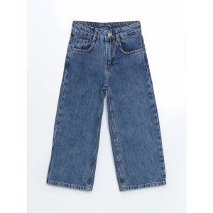 LCW Kids Mavi Wideleg Kız Çocuk Jean Pantolon