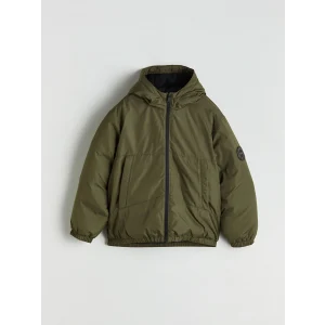 LCW Kids Haki Kapüşonlu Erkek Çocuk Şişme Mont