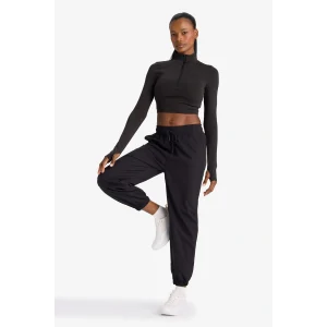 Defacto A2437AXBK81 Siyah DeFactoFit Standart Fit Çift Cepli Dokuma Jogger Eşofman Altı