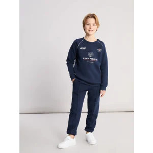 LCW Kids Lacivert Bisiklet Yaka Erkek Çocuk Eşofman Takımı