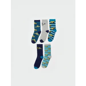 LCW Kids Karışık Desenli Erkek Çocuk Soket Çorap 5li