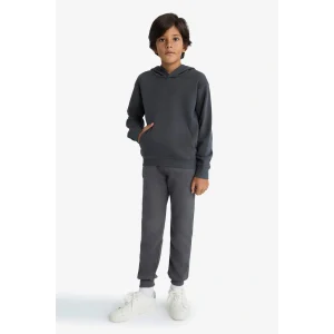 Defacto W0773A6AR126 Antrasit Erkek Çocuk Beli Lastikli Kalın Eşofman Altı