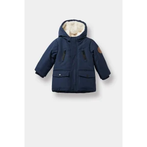 Defacto A2211A5NV256 Lacivert Erkek Bebek Su Geçirmez Kapüşonlu Pelüş Astar Mont
