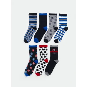 LCW Kids Karışık Desenli Erkek Çocuk Soket Çorap 7li