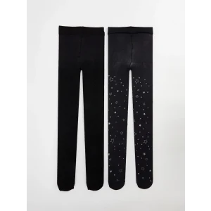 LCW Kids Siyah Kız Çocuk İnce Külotlu Çorap 2li