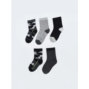 LCW Kids Karışık Çizgili Erkek Çocuk Soket Çorap 5li