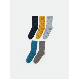 LCW Kids Karışık Desenli Erkek Çocuk Soket Çorap 5li