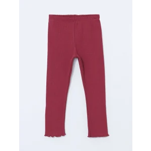 LCW Kids Pembe Beli Lastikli Kız Çocuk Basic Tayt