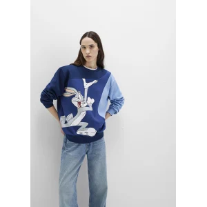 Mavi 1S10471-89353 Bugs Bunny Baskılı Lacivert Sweatshirt