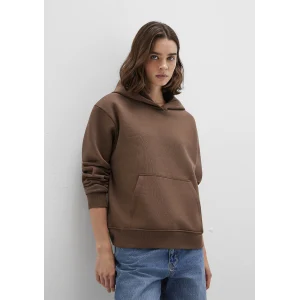 Mavi 167299-81959 Kapüşonlu Kahverengi Basic Sweatshirt