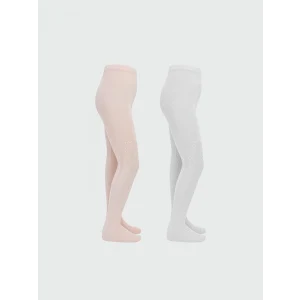 LCW Kids Pembe Kız Çocuk Külotlu Çorap 2li