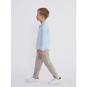 LCW Kids Bej Beli Lastikli Erkek Çocuk Kargo Pantolon