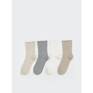 LCW DREAM Bej Kadın Düz Soket Çorap 5li