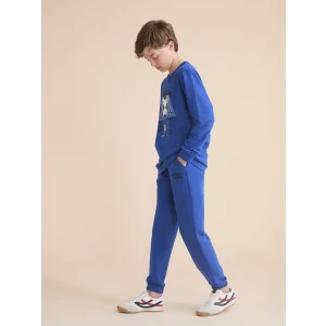 LCW Kids Mavi Beli Lastikli Erkek Çocuk Jogger Eşofman Altı