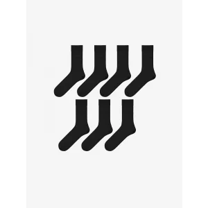 LCW ACCESSORIES Siyah Erkek Soket Çorap 7li