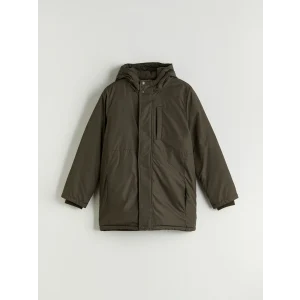 LCW Kids Haki Kapüşonlu Erkek Çocuk Mont