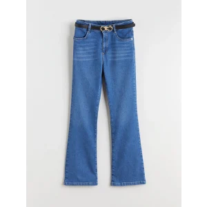 LCW Kids İndigo İspanyol Paça Kız Çocuk Jean Pantolon