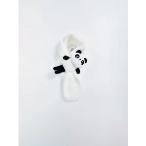 LCW ACCESSORIES Ekru Panda Figürlü Kız Çocuk Boyunluk