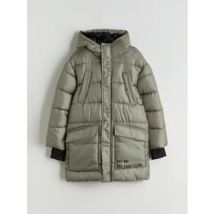 LCW Kids Haki Kapüşonlu Erkek Çocuk Şişme Mont