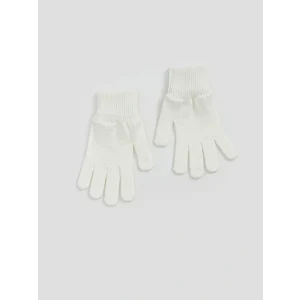 LCW ACCESSORIES Bej Basic Kız Çocuk Triko Eldiven
