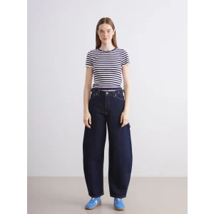 XSIDE İndigo Baggy Fit Kadın Jean Pantolon