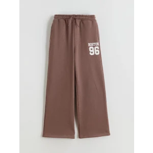 LCW Kids Kahverengi Beli Lastikli Kız Çocuk Eşofman Altı