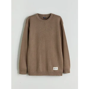 LCW Kids Kahverengi Bisiklet Yaka Erkek Çocuk Kazak