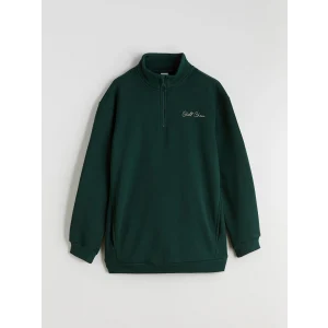 LCW Kids Yeşil Dik Yaka Erkek Çocuk Sweatshirt