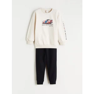 LCW Kids Gri Bisiklet Yaka Erkek Çocuk Sweatshirt ve Eşofman Alt