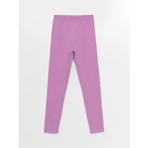 LCW Kids Pembe Beli Lastikli Basic Kız Çocuk Tayt