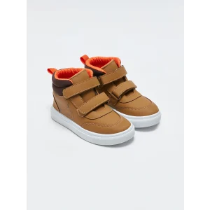 LCW STEPS Bej Baskılı Cırt Cırtlı Erkek Bebek Bot