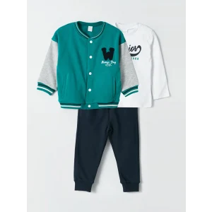 LCW baby Turkuaz Erkek Bebek 3lü Takım