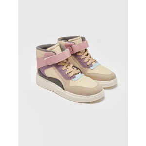 LCW STEPS Karışık Cırt Cırtlı Renk Bloklu Kız Çocuk Bilekli Spor Ayakkabı