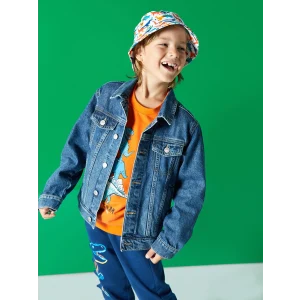 LCW Kids Turuncu Bisiklet Yaka Baskılı Uzun Kollu Erkek Çocuk Sweatshirt