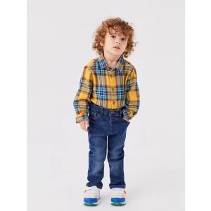 LCW baby İndigo Basic Erkek Bebek Jean Pantolon