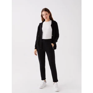 LCWAIKIKI Basic Siyah Kadın Beli Lastikli Düz Eşofman Altı