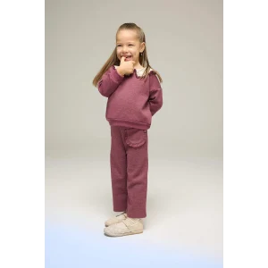 Defacto G2765A5BR204 Bordo Kız Bebek Beli Lastikli Pantolon