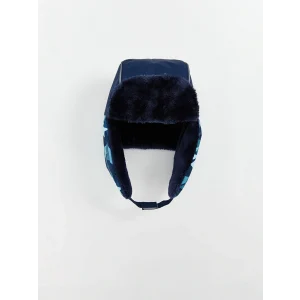 LCW ACCESSORIES Lacivert Desenli Erkek Çocuk Kar Şapkası