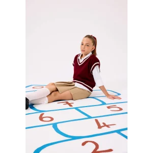 Defacto E7709A8BR205 Bordo Kız Çocuk Okula Dönüş Standart Fit Triko Süveter