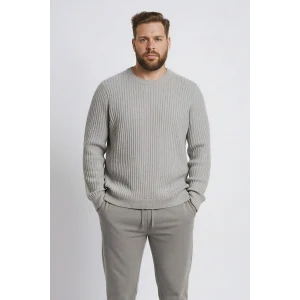 Defacto E0811AXGR210 Gri Standart Fit Bisiklet Yaka Basic Dokulu Triko Kazak