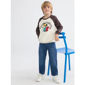 LCW Kids İndigo Beli Lastikli Erkek Çocuk Jean Pantolon