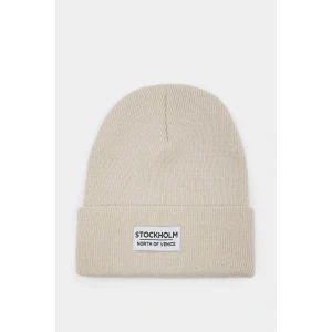 Defacto A5655AXBN100 Kahve Kadın Dokuma Etiketli Bere